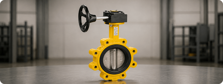 Lugged butterfly valves