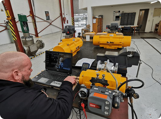 Positioner inspection and calibration