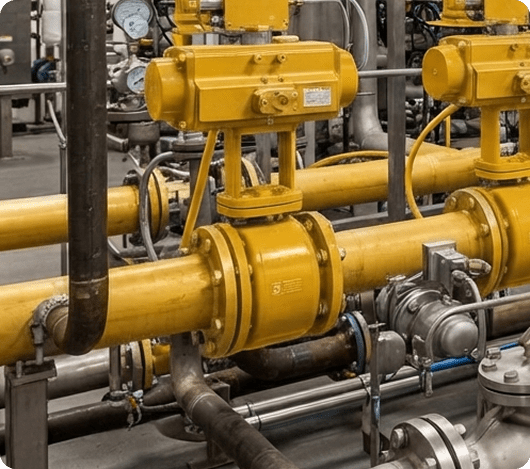 Industrial process valve types and configurations